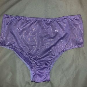 Purple Glitter Rave Bottoms